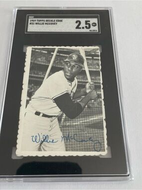 1969 Topps Deckle Edge Willie McCovey #31 SGC 3 HOF San Francisco Giants Slabbed